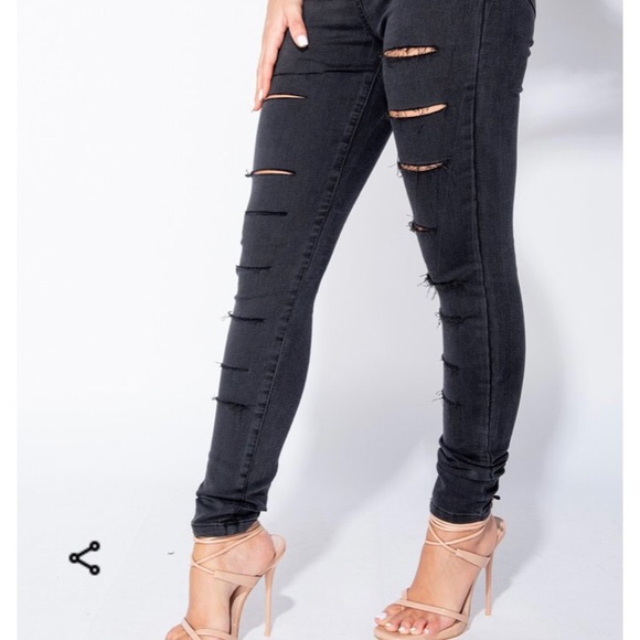 NWT charcoal multi slash high waisted jogging sz10 - Picture 6 of 8